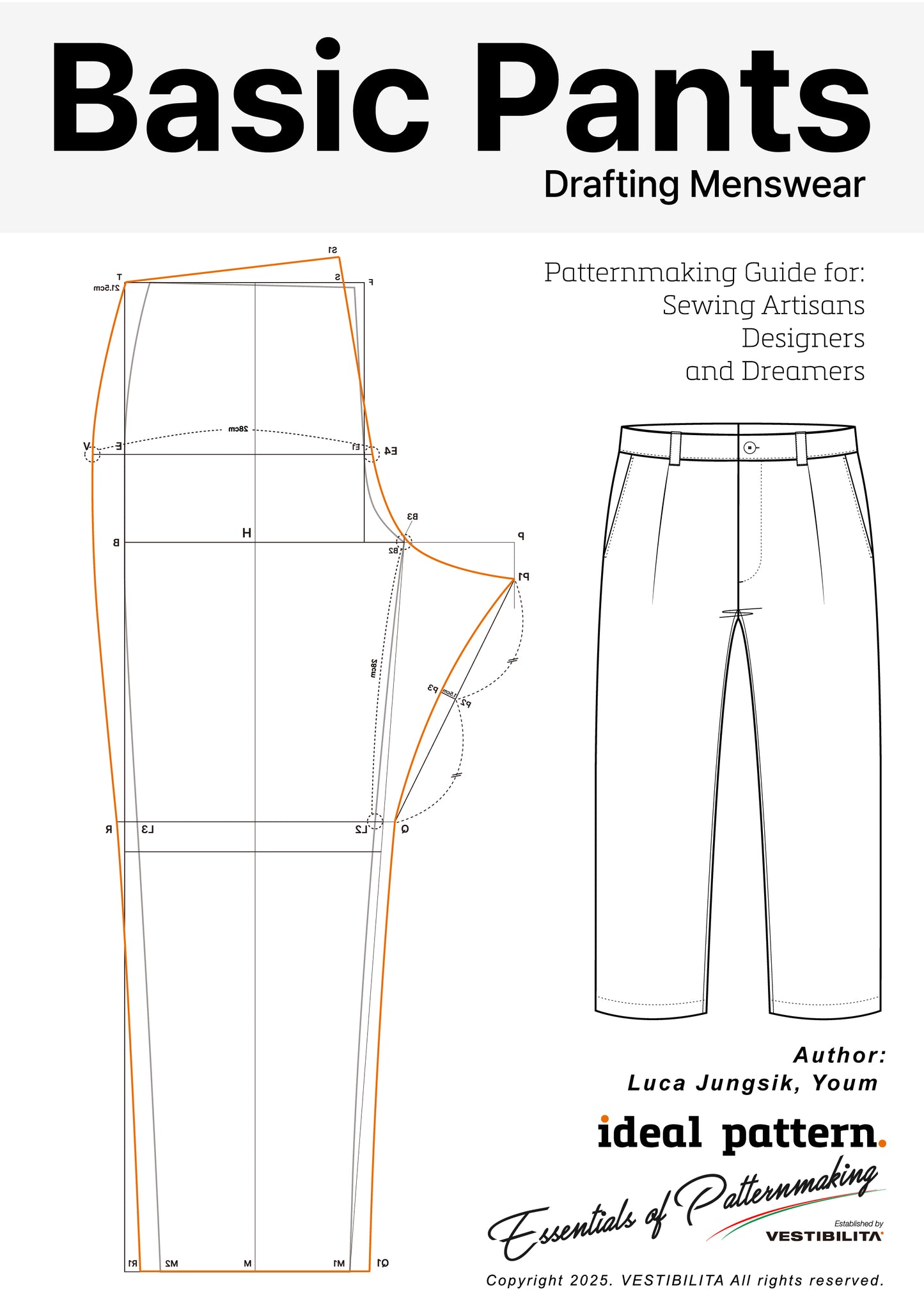 📘 [iDEALPATTERN] Drafting Method for Basic Menswear Pants
