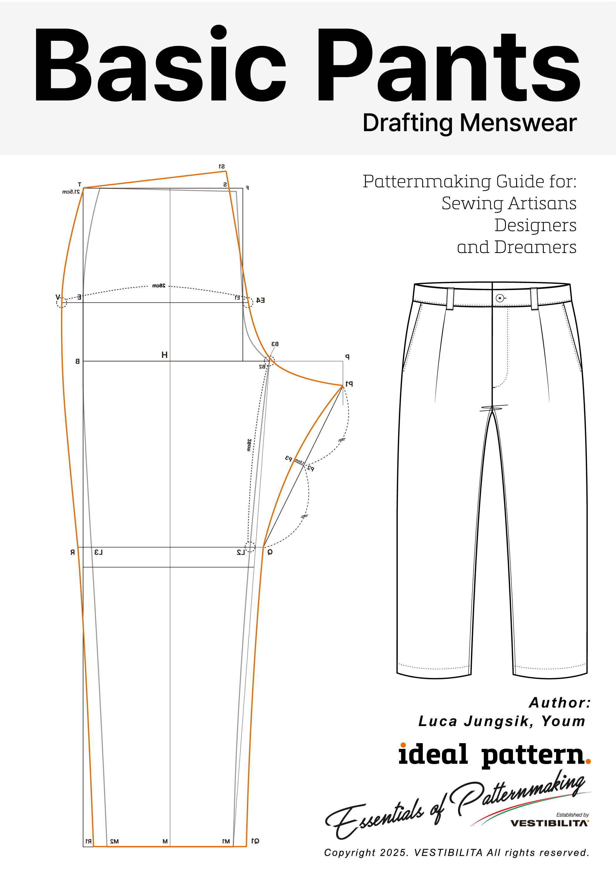 📘 [iDEALPATTERN] Drafting Method for Basic Menswear Pants