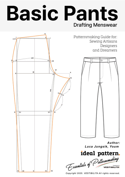 📘 [iDEALPATTERN] Drafting Method for Basic Menswear Pants